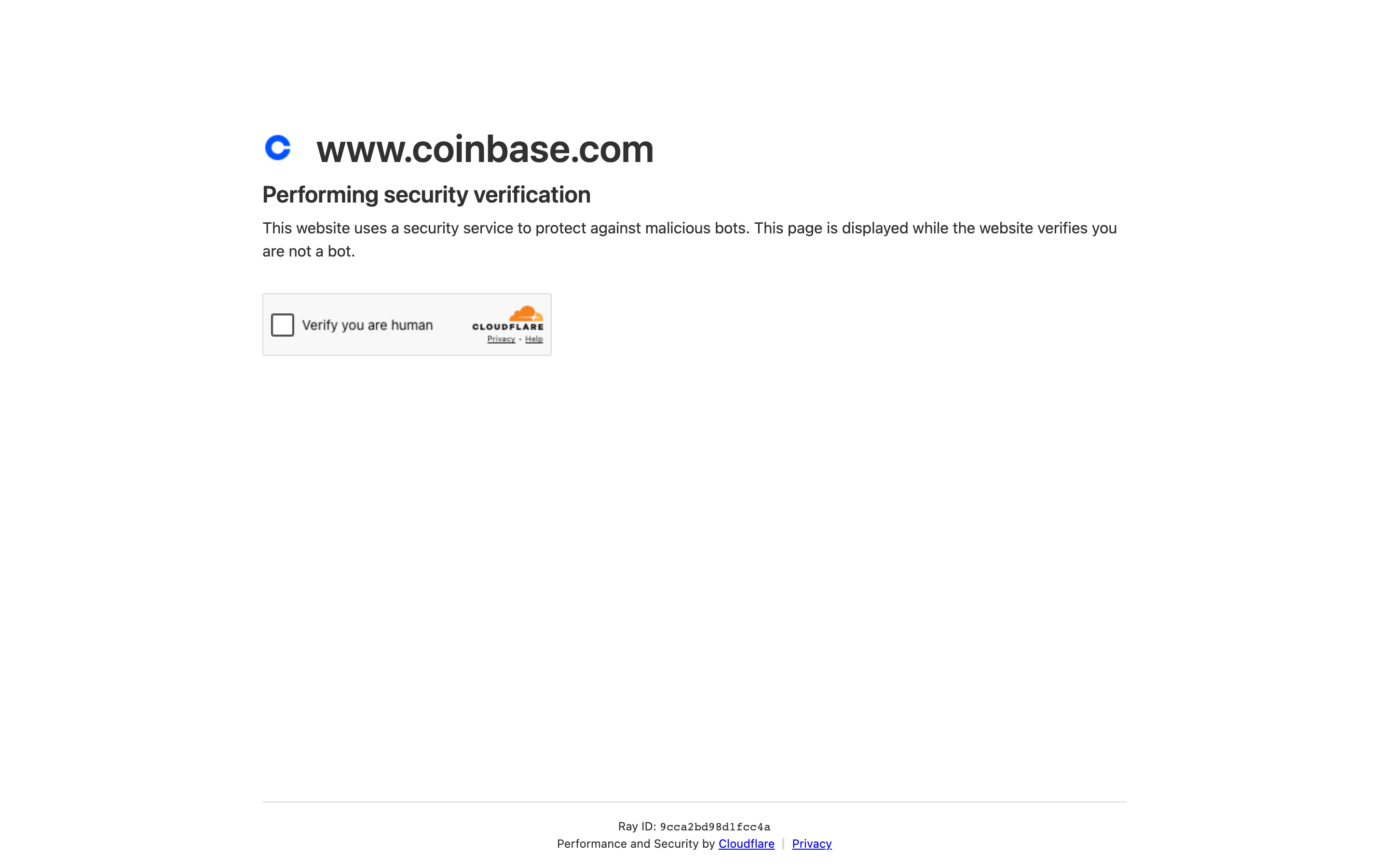 Coinbase screenshot