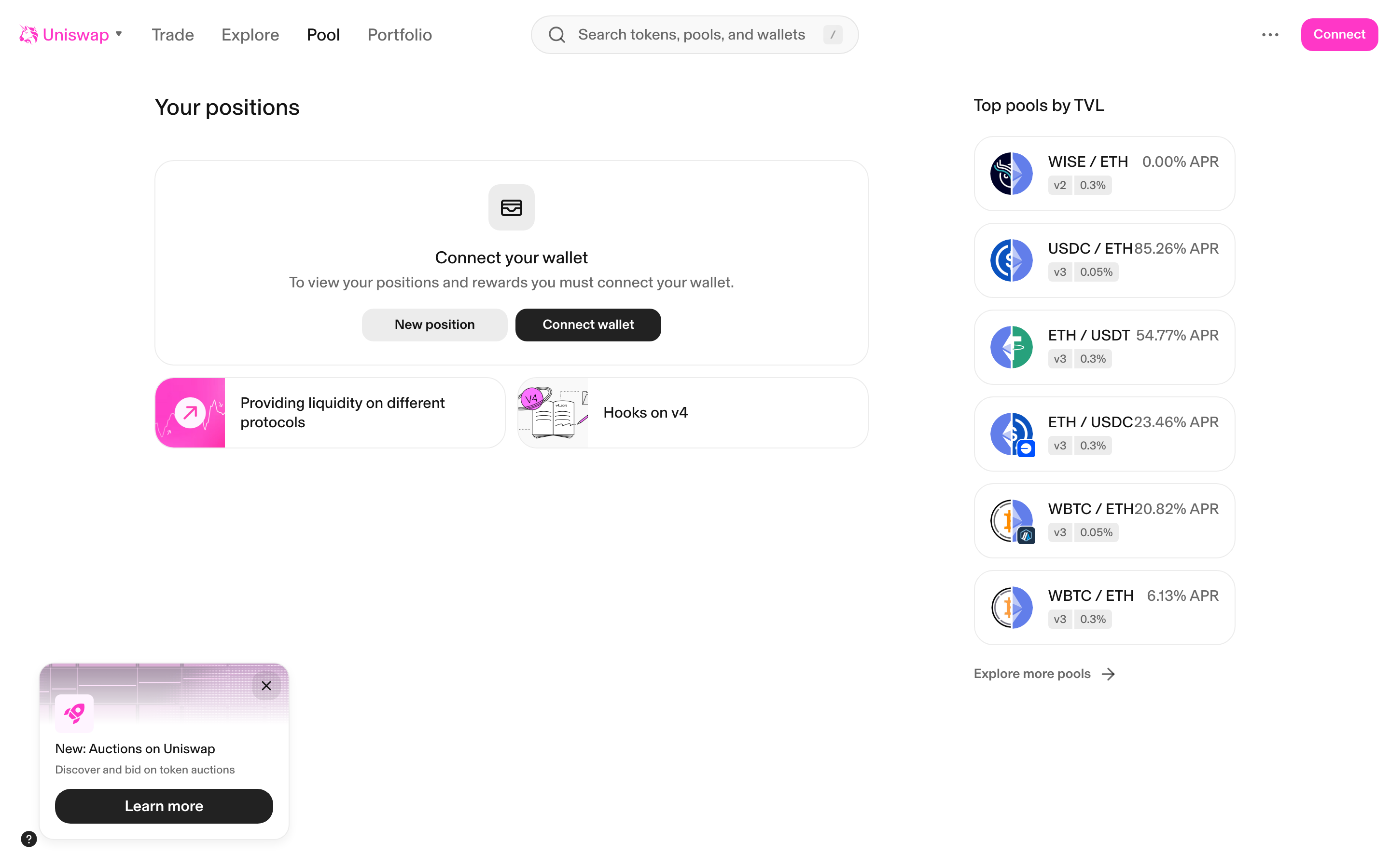 Uniswap - Pool overview